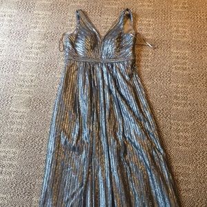 Bridesmaid/prom dress, handbag, & fur shall.